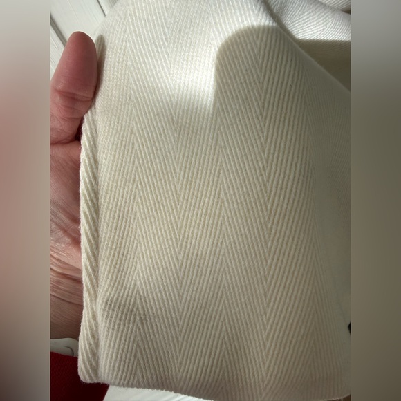 Y2K Classic Old Navy Fully Lined Cream Peacoat | Tailored Fit - Picture 11 of 15